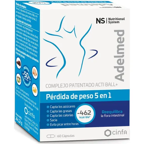 NS Nutritional System NS Adelmed 60caps – imagen 2
