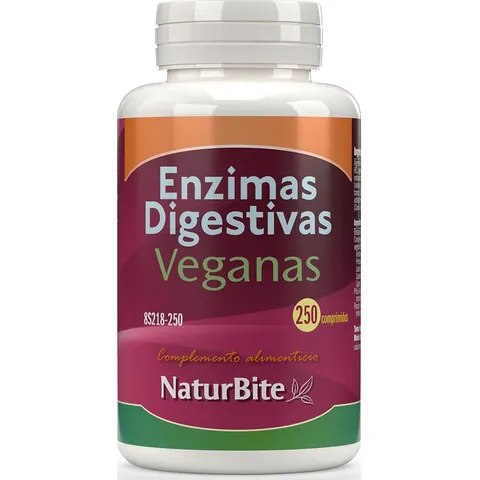 Naturbite enzimas digestivas veganas 250comp. – imagen 4
