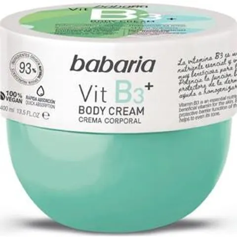 Babaria Crema Corporal con Vitamina B3 400 ml – imagen 3