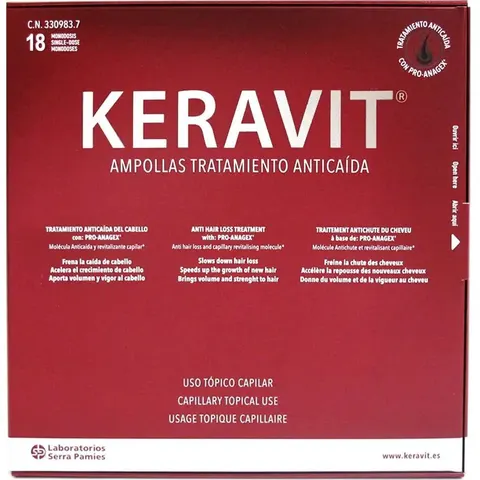 Keravit tratamiento anticaida 18amp. – imagen 2