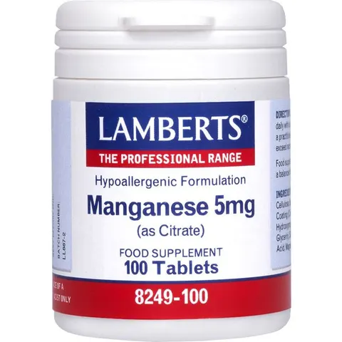 Lamberts MANGANESO 4mg 100 Tabs – imagen 4