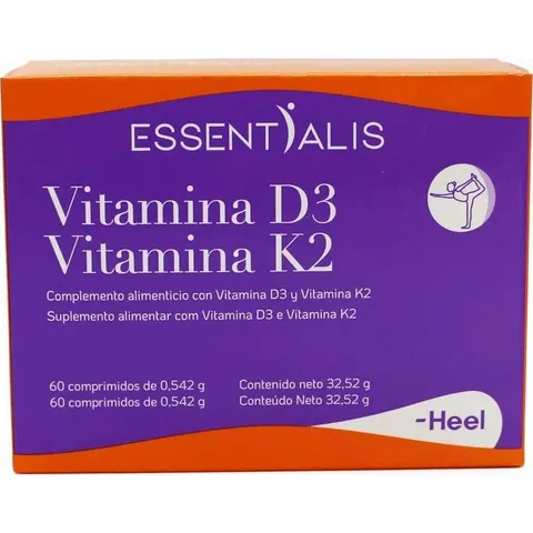 Essentialis Vitamina D3 Vitamina K2 60 Comprimidos – imagen 3