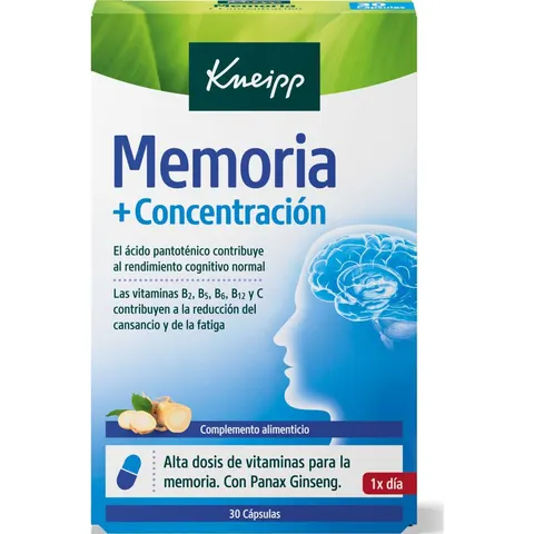 Kneipp memoria + concentracion 30cap. – imagen 2