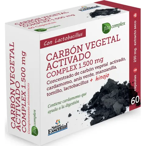 Nature essential carbon vegetal activo complex 60cap. – imagen 5