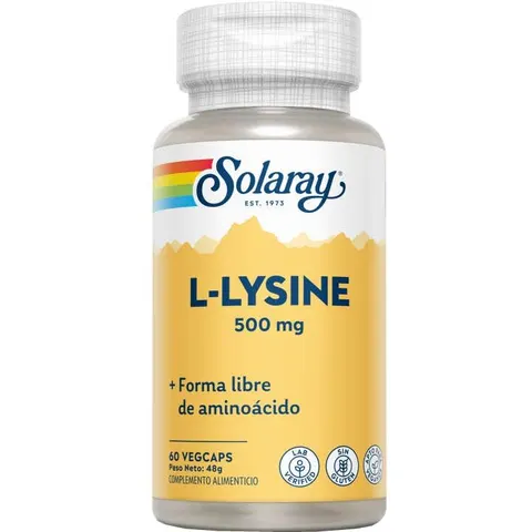 SOLARAY L-Lysine 500mg 60cáps – imagen 2