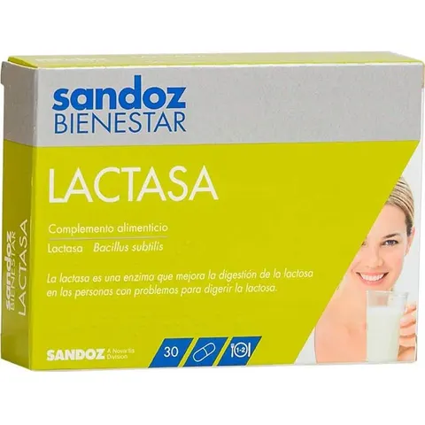 SANDOZ BIENESTAR Lactasa 30caps – imagen 2