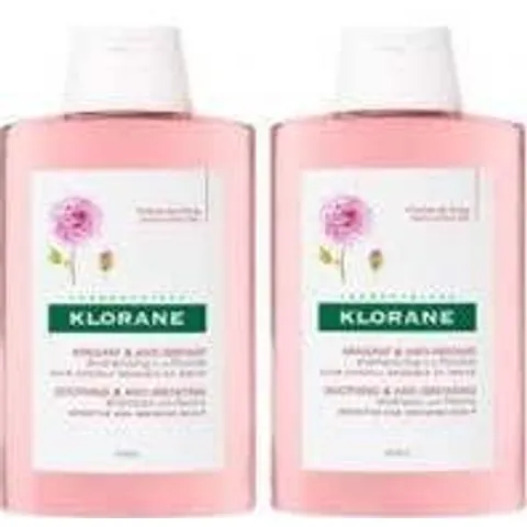 Klorane Champu Peonia 2x400 ml – imagen 2