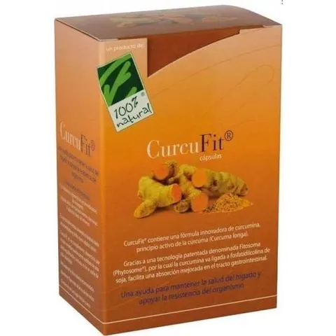 100% Natural CurcuFit 90 Cápsulas – imagen 3