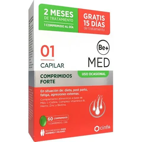 Be+ Med Capilar Uso Ocasional Forte 60comp – imagen 2