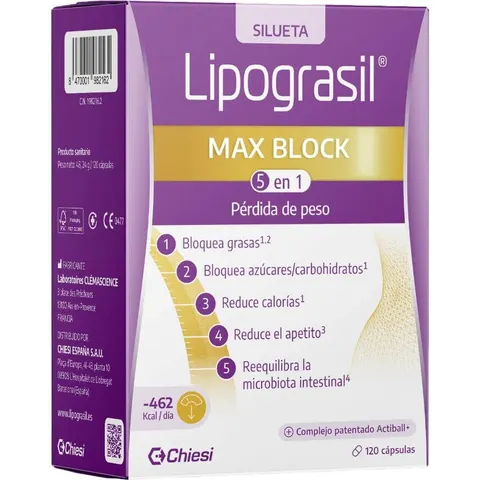 Lipograsil Max Block 5 en 1 120 cápsulas – imagen 2