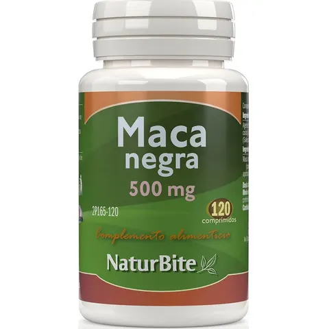 Naturbite Maca Negra 500 mg 120 comp – imagen 4
