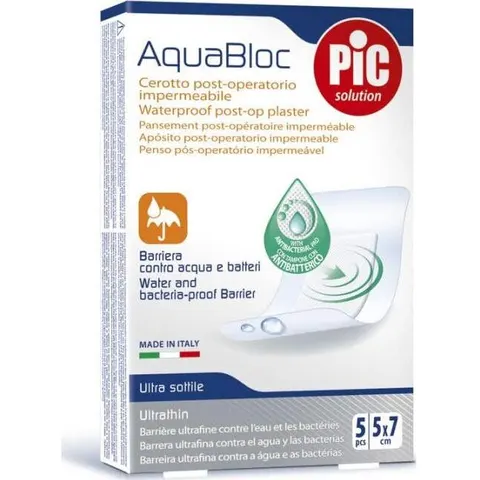 PIC Solution Aquabloc Antibact Esteril 5x7 cm 5 uds – imagen 2
