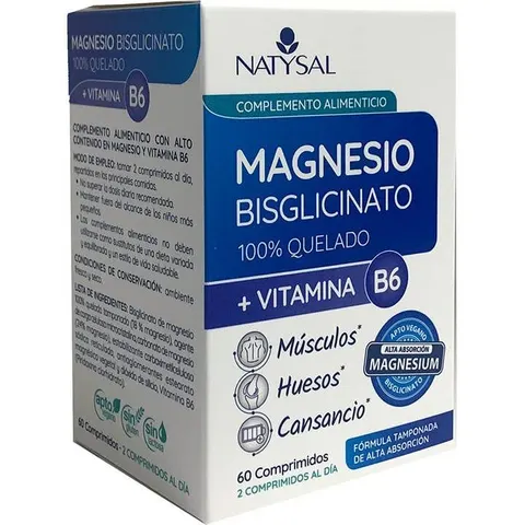 Natysal Magnesio + B6 60 Comp – imagen 3