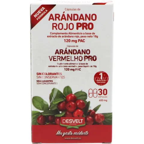 Desvelt Arándano Rojo 30 Cápsulas – imagen 2