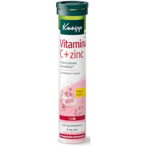 Kneipp vitamina c + zinc 20 comp eferv limon – imagen 3