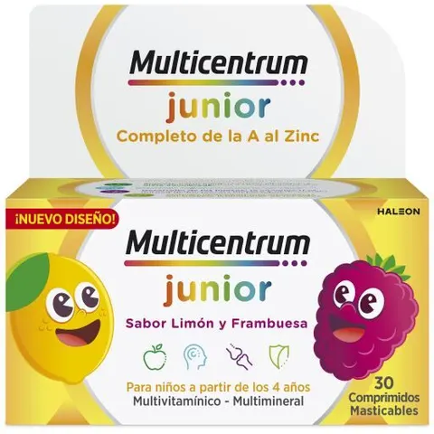 Multicentrum Junior Vitaminas 30 Comprimidos Masticables – imagen 4