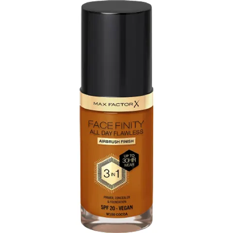 Max Factor Facefinity All Day Flawless 3 In 1 foundation #100-cocoa – imagen 2