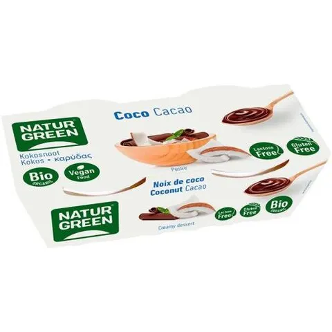 Naturgreen postre de coco con cacao 2x125gr – imagen 2