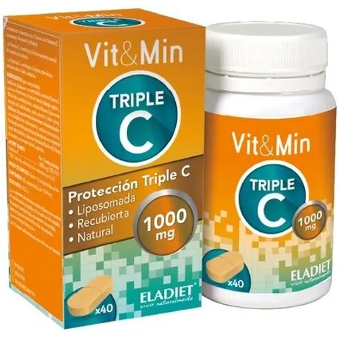 ELADIET Vit&Min Triple C 40 comp – imagen 3