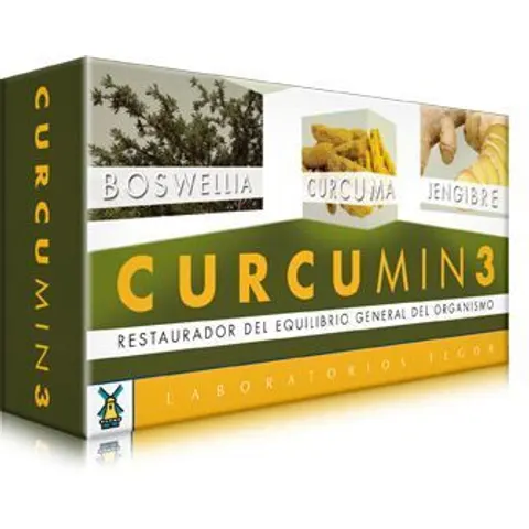 Laboratorios Tegor Curcumin 3 suplemento nutricional 30 comprimidos – imagen 4