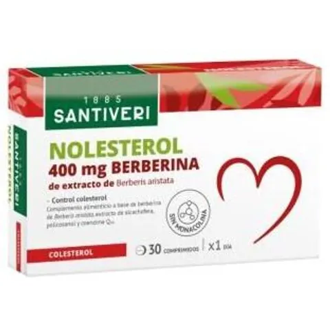Santiveri Nolesterol Berberina 400mg 30comp – imagen 5