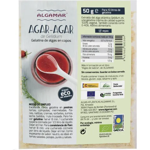 Algamar Agar en Copos 50 gr – imagen 3