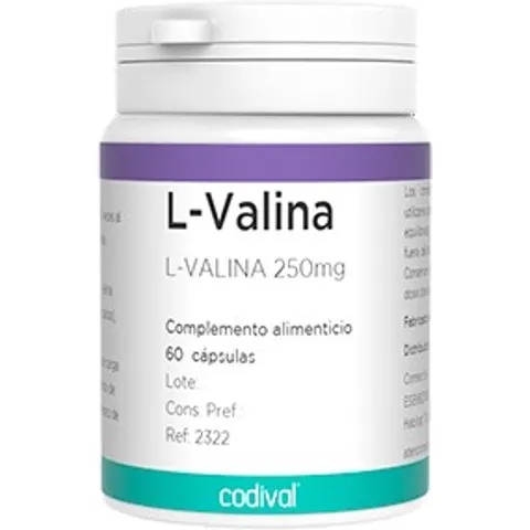 Codival L-Valina 250 mg 60 Cápsulas – imagen 2