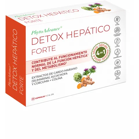 PhytoAdvance Detox Hepático 30 Cápsulas – imagen 2