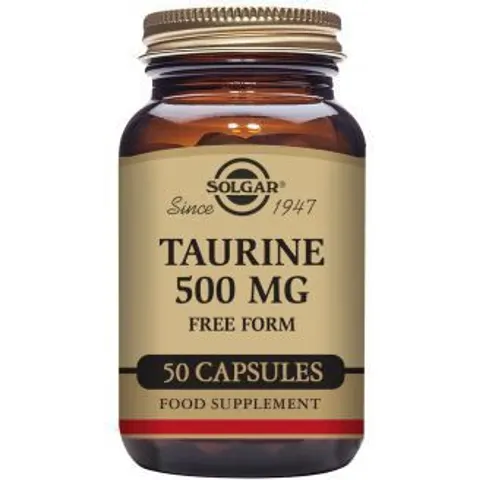 Solgar Taurina 500 mg 50 cápsulas – imagen 5