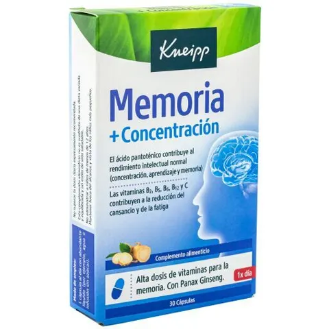 Kneipp memoria + concentracion 30cap. – imagen 4