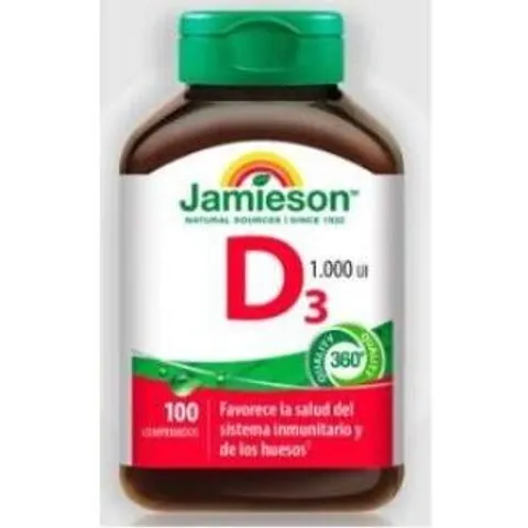 Jamieson vitamina d3 1000ui 100comp – imagen 3