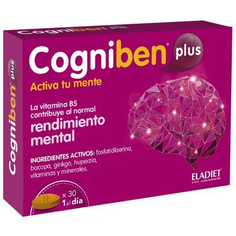 Eladiet Cogniben Plus 30 Comprimidos – imagen 4