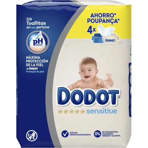 Dodot Sensitive Toallitas 216 Uds – imagen 4