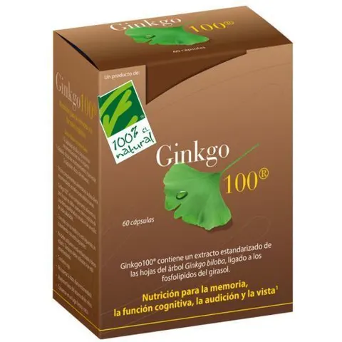 100% Natural Ginkgo100 60 Cápsulas – imagen 4