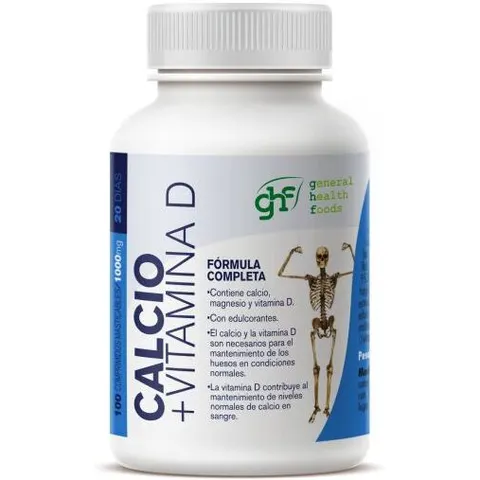 GHF Calcio+ Vitamina D-3 1 g 100 comp – imagen 3