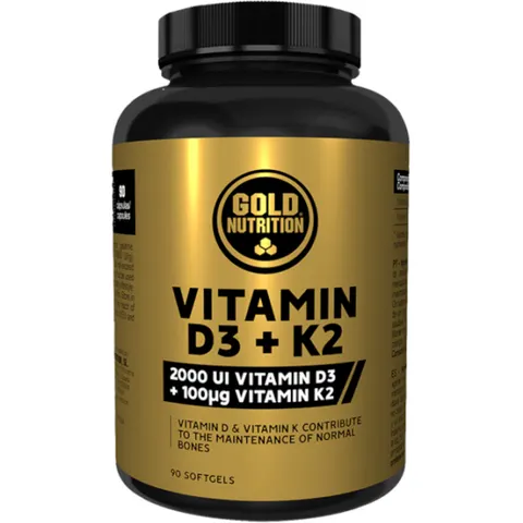 GoldNutrition Vitamina D3+K2 90 Cápsulas – imagen 3