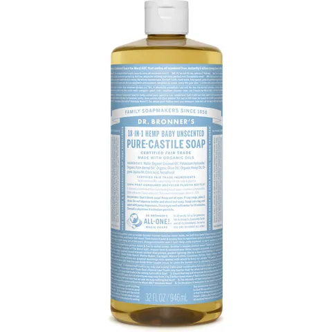 Dr. Bronner's Jabón Líquido sin Perfume 946 ml – imagen 4