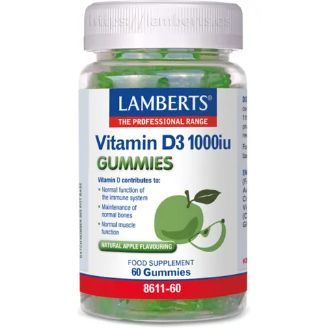 Lamberts Vitamina D3 1000 Ui 60 Gummies – imagen 4