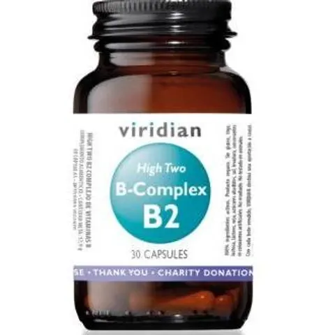 Viridian High Two B-Complex B2 30 Cápsulas – imagen 4