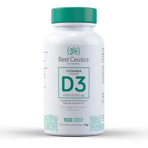 Best Ceutics Vitamina D3 4000 UI 100 Cápsulas – imagen 3
