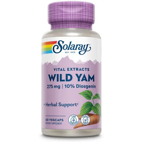 Solaray Mexican Yam 60 Cápsulas – imagen 4