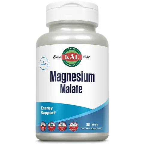 Solaray malate magnesium 400mg 90comp. kal – imagen 3