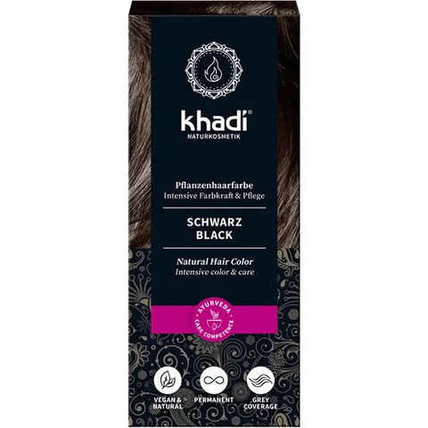 Khadi Tinte Ayurveda Negro 100g – imagen 4