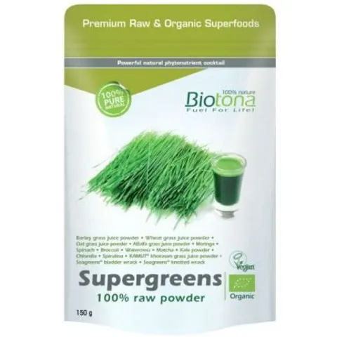 Biotona Supergreens Raw 150 gr – imagen 2