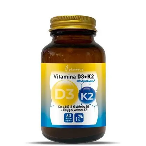 PLAMECA Vitamina D3+K2 60caps – imagen 3