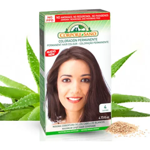Corpore Sano Tinte 4 Castaño 140ml – imagen 2