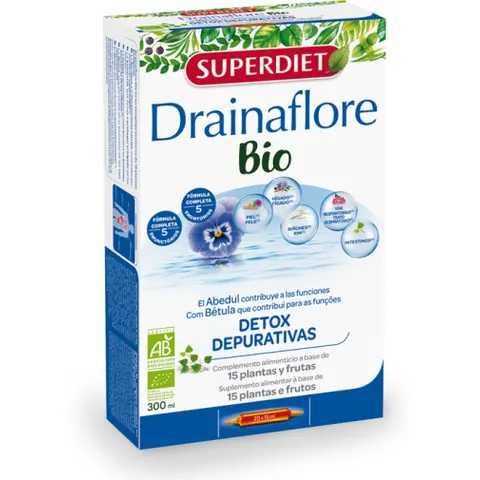 Superdiet Drainaflore 20 Ampollas – imagen 3