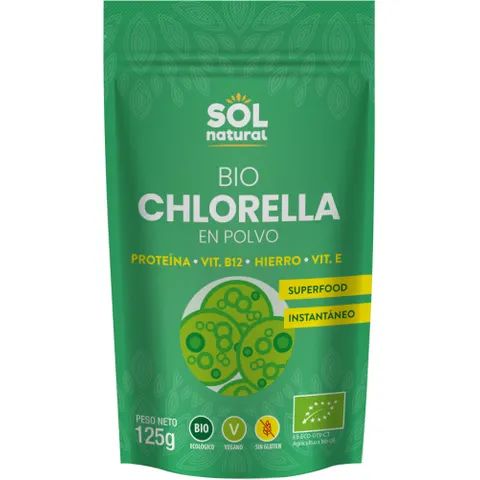 Sol Natural Chlorella Polvo Bio 125 gr – imagen 2