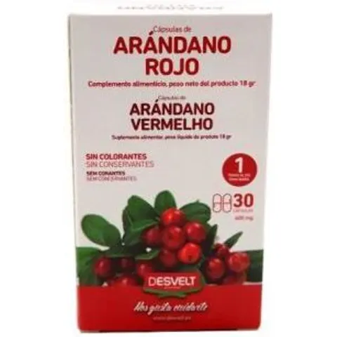 Desvelt Arándano Rojo 30 Cápsulas – imagen 4