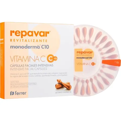 Repavar Monoderma C10 Revitalizante 28 cápsulas – imagen 3